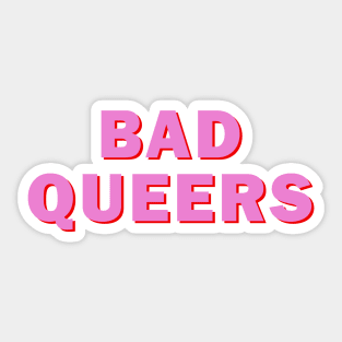 Bad Queers Logo Sticker